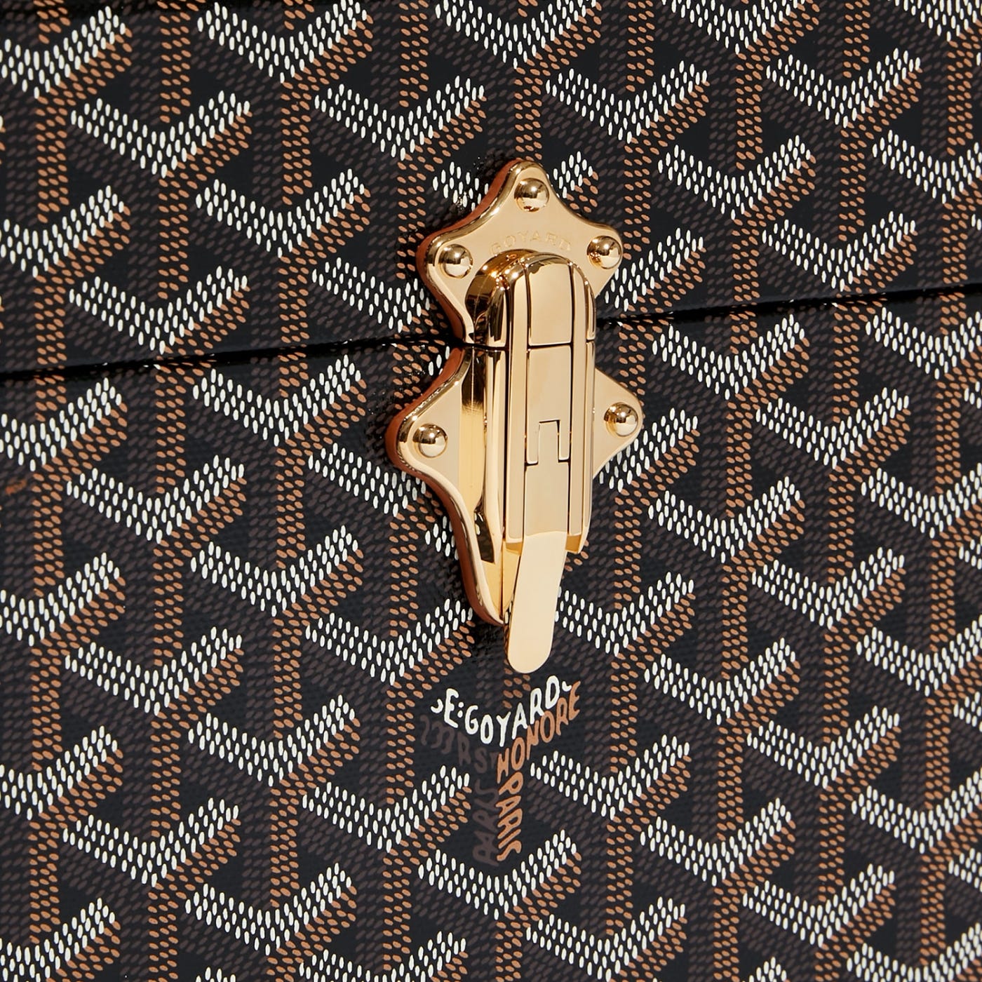 Goyard Cassette Trunk Bag Black & Tan - Image 6